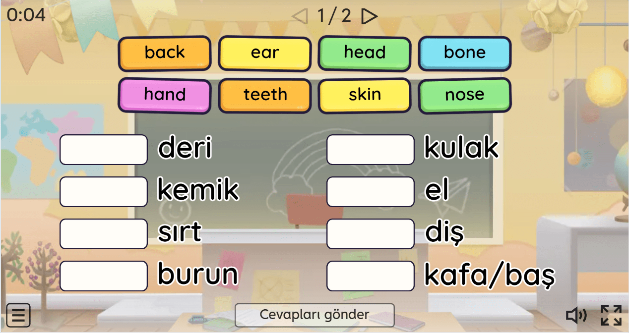 Multi English 5 - Body Parts 1